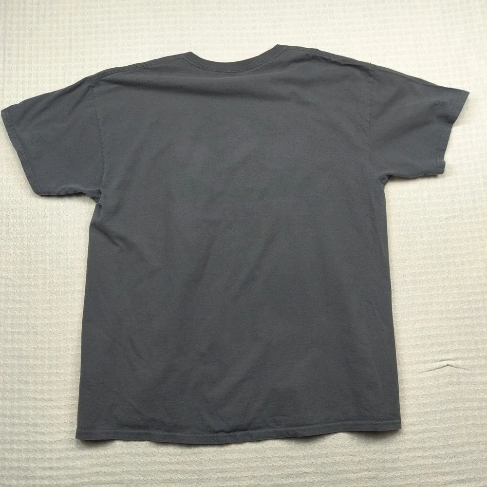 Adidas Trefoil Graphic T-Shirt Mens Large Gray Short Sleeve Crew Neck Logo‎ Tee